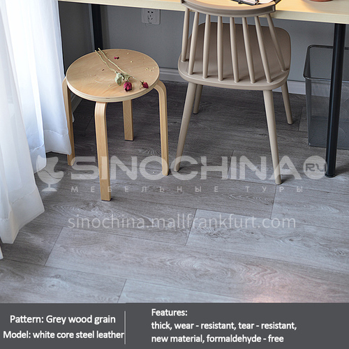 2.0mm PVC Composition Flooring Ww-Gray Wood Grain